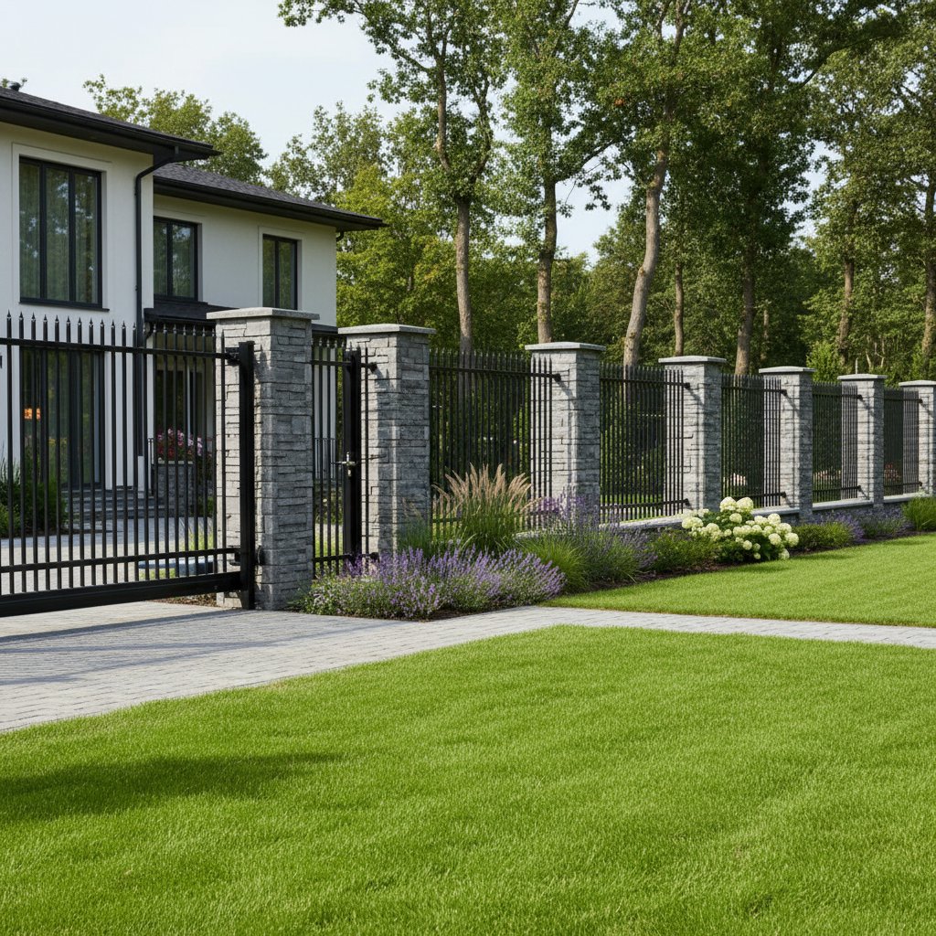 Wooden fence installation in Richmond